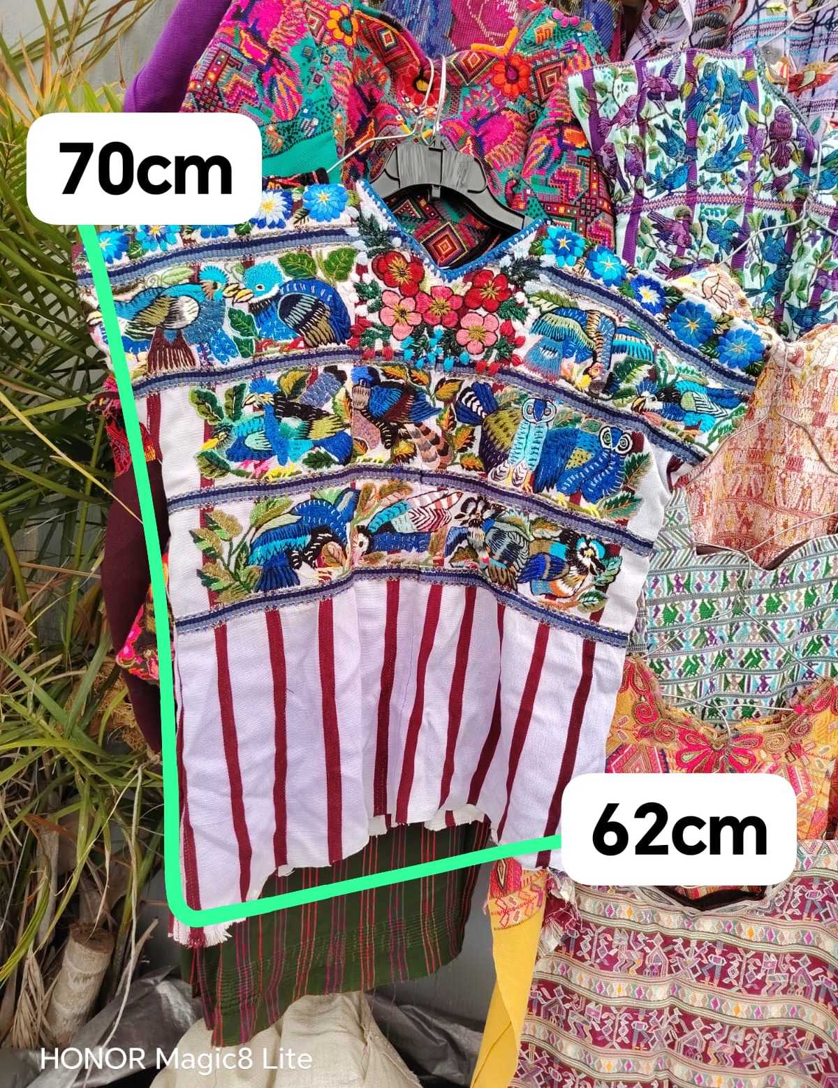 Blue and red Santiago huipil #4-193