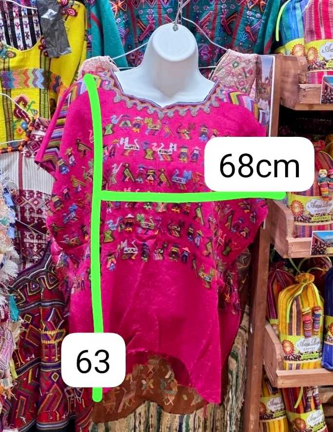 Pinkish red Nebaj huipil #6-132