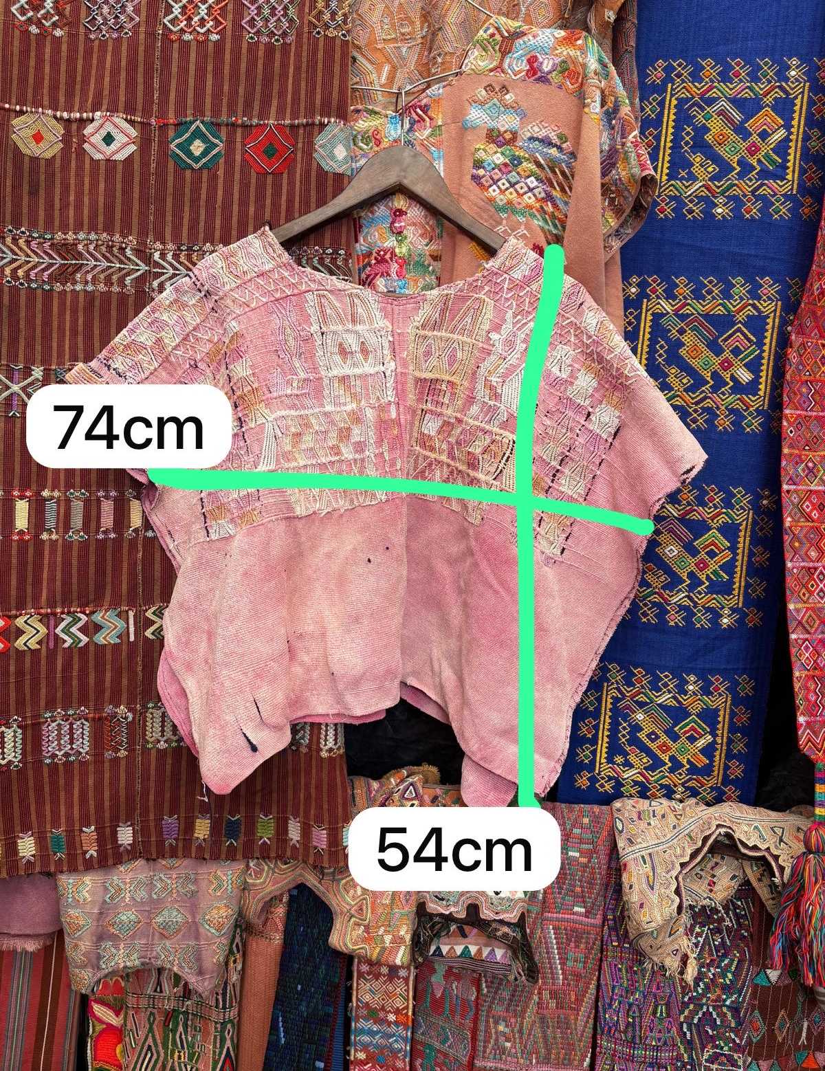 Warm pink Chajul huipil #2-122