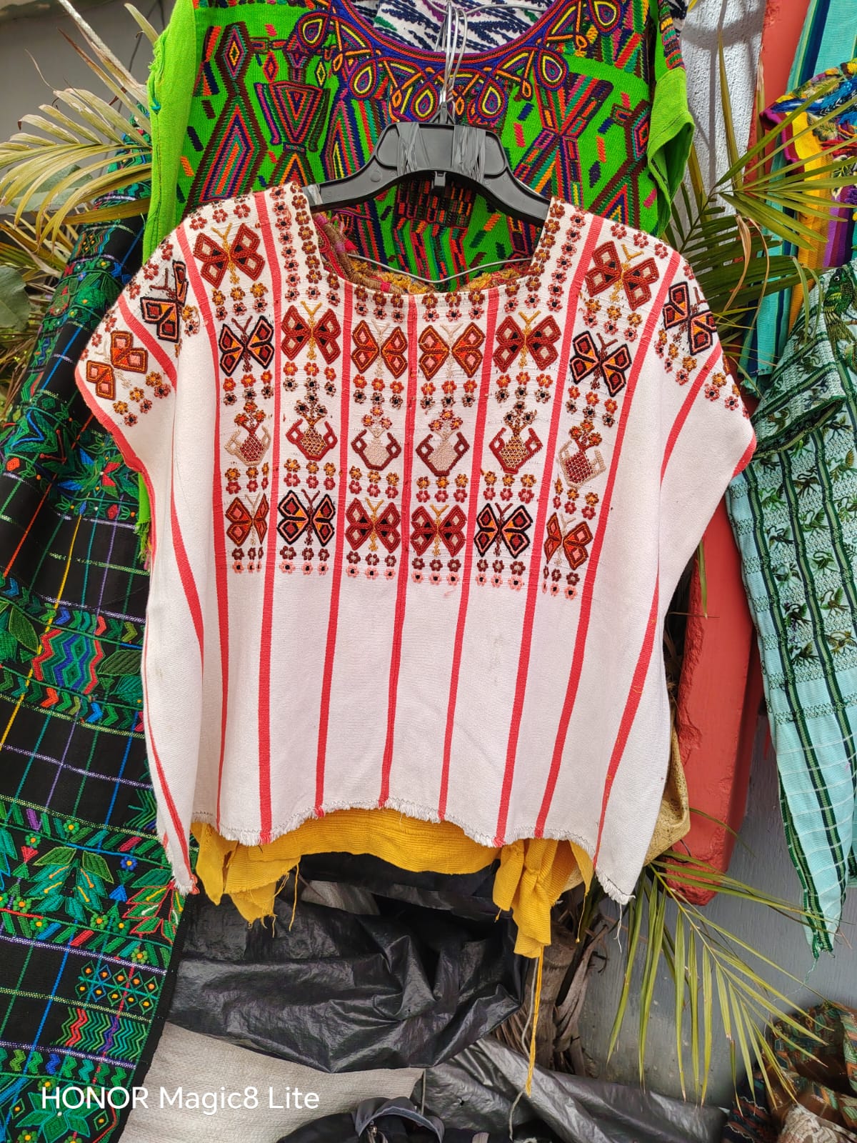 Red and white San Lucas Toliman huipil (Reserved for Sarah)