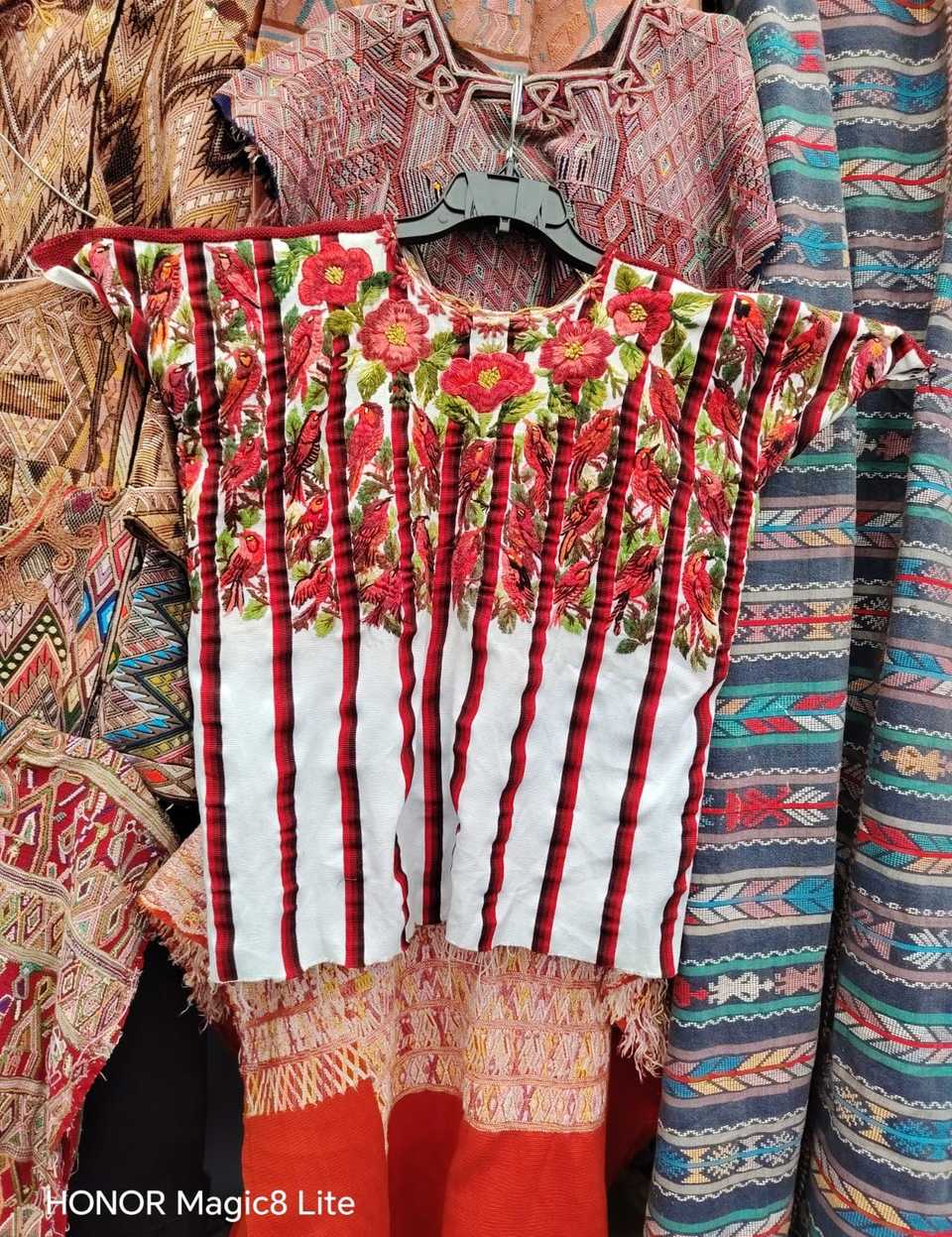 Red and white Santiago huipil #4-313