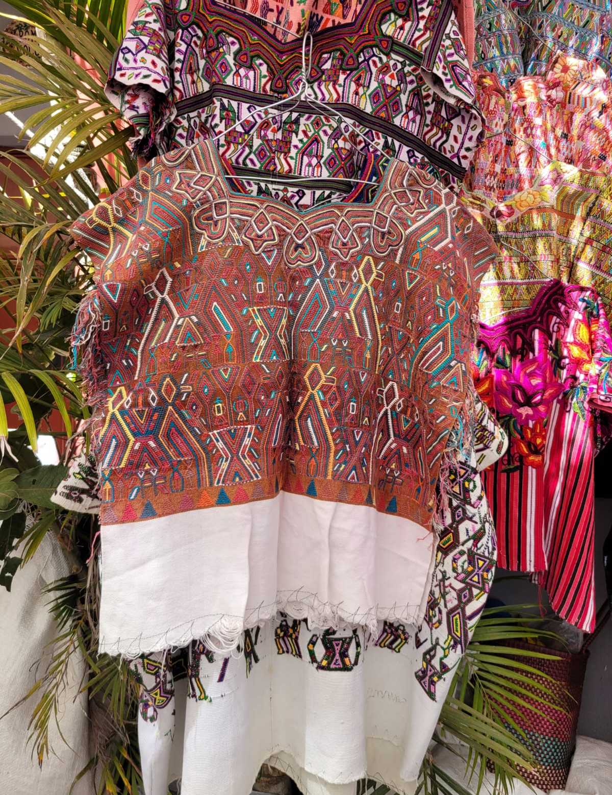 Mocha brown Nebaj huipil #3-70