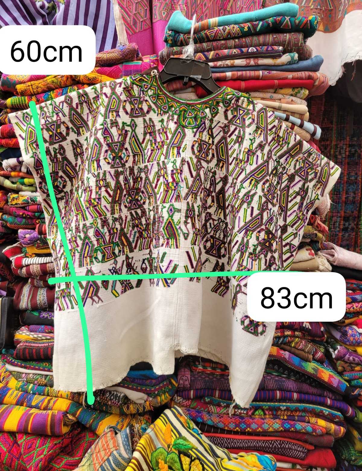 Colourful on ivory Nebaj huipil #3-6