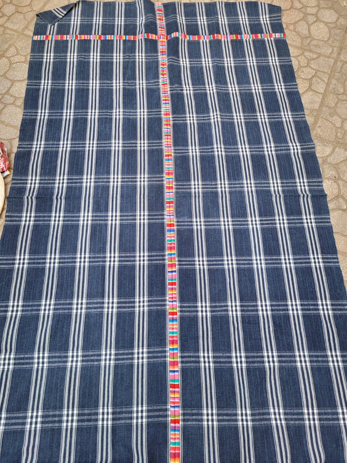 11 blue plaid cortes for Andrea