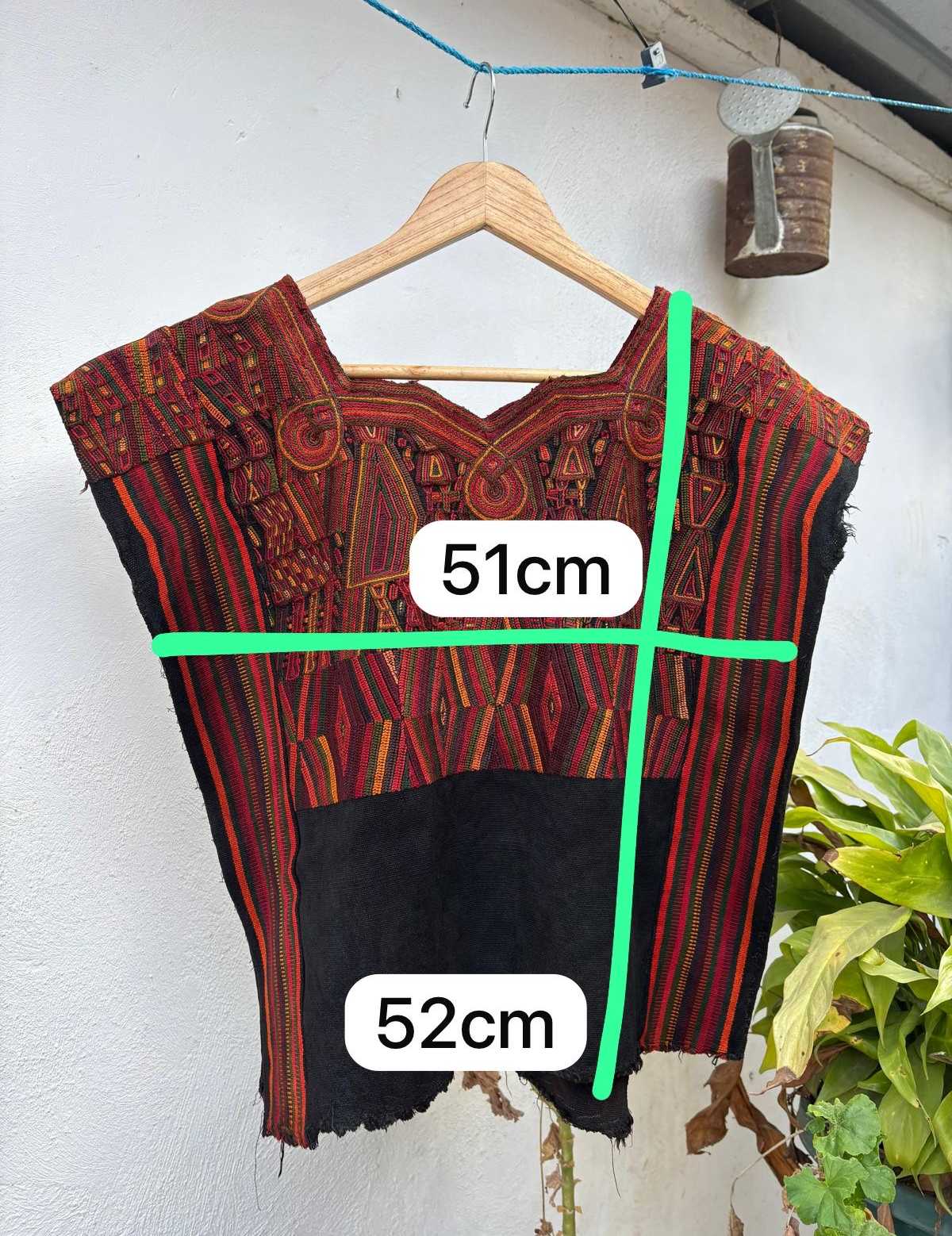 Red and black Nebaj huipil #2-128