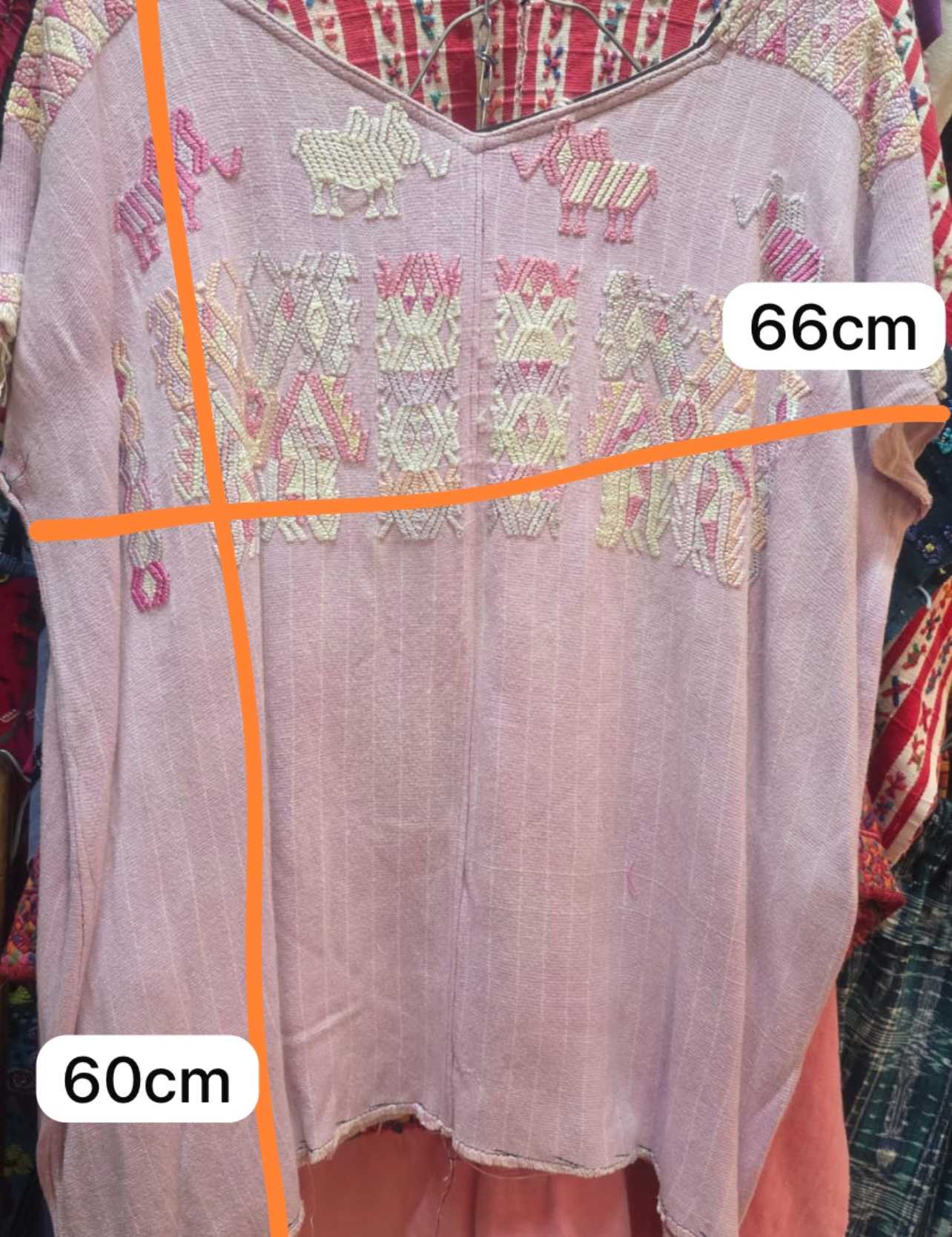 Pastel pink Chajul huipil #1-60