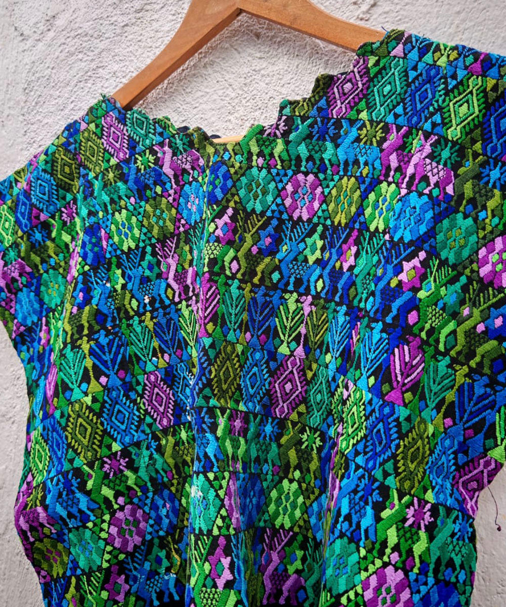 Embroidered Vintage Guatemalan huipil textile