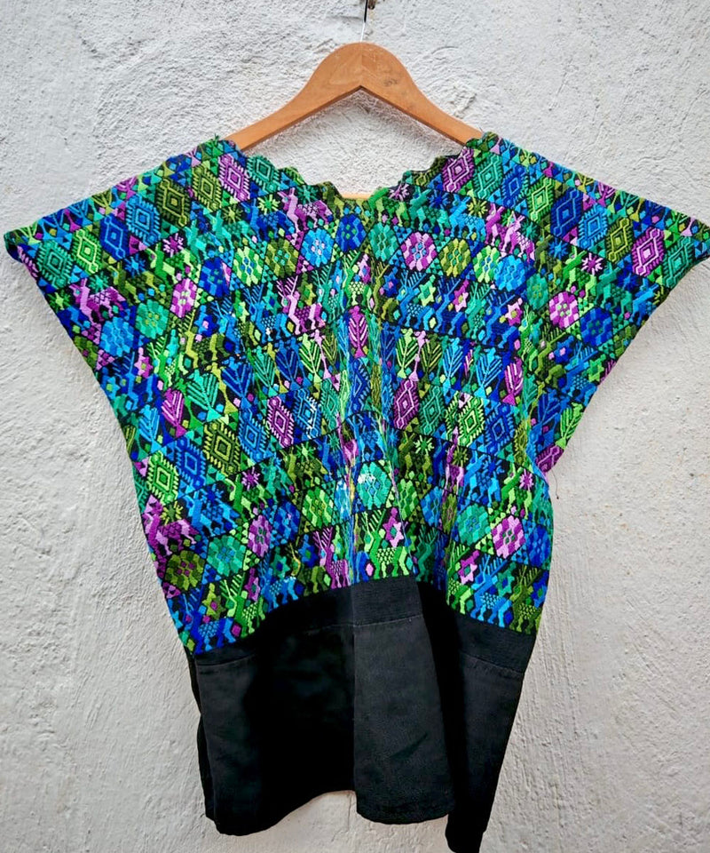 Embroidered Vintage Guatemalan huipil textile