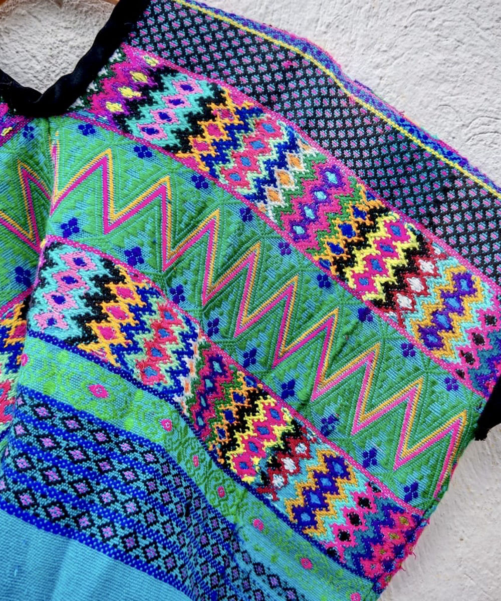 Embroidered Vintage Guatemalan huipil textile