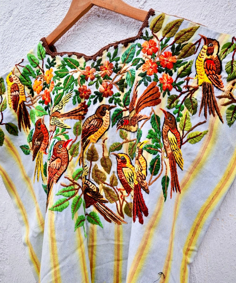 Embroidered Vintage Guatemalan huipil textile