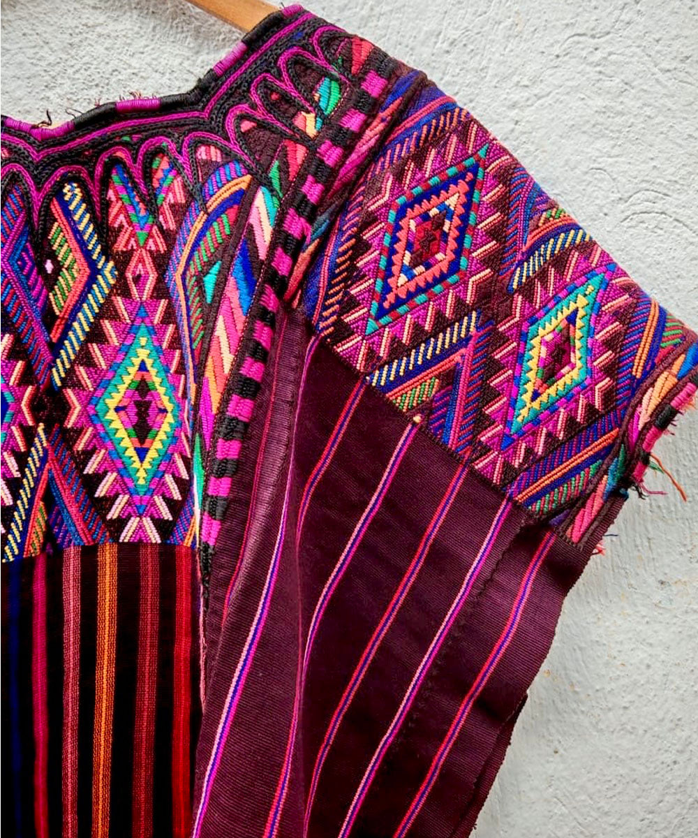 Embroidered Vintage Guatemalan huipil textile