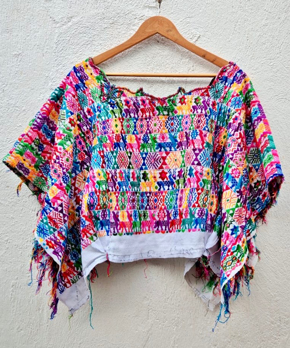 Embroidered Vintage Guatemalan huipil textile