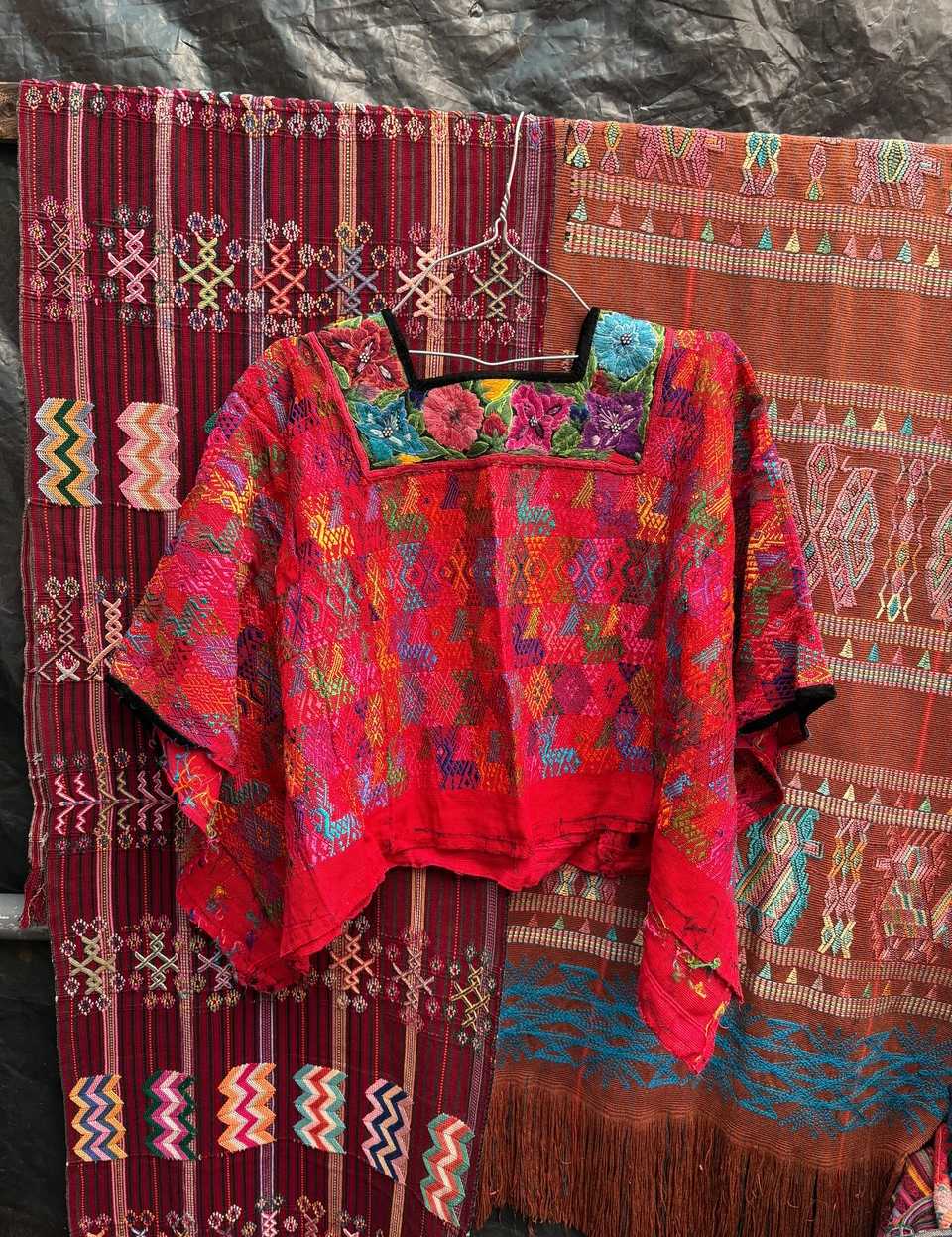 Elaborate neckline Coban huipil #5-387