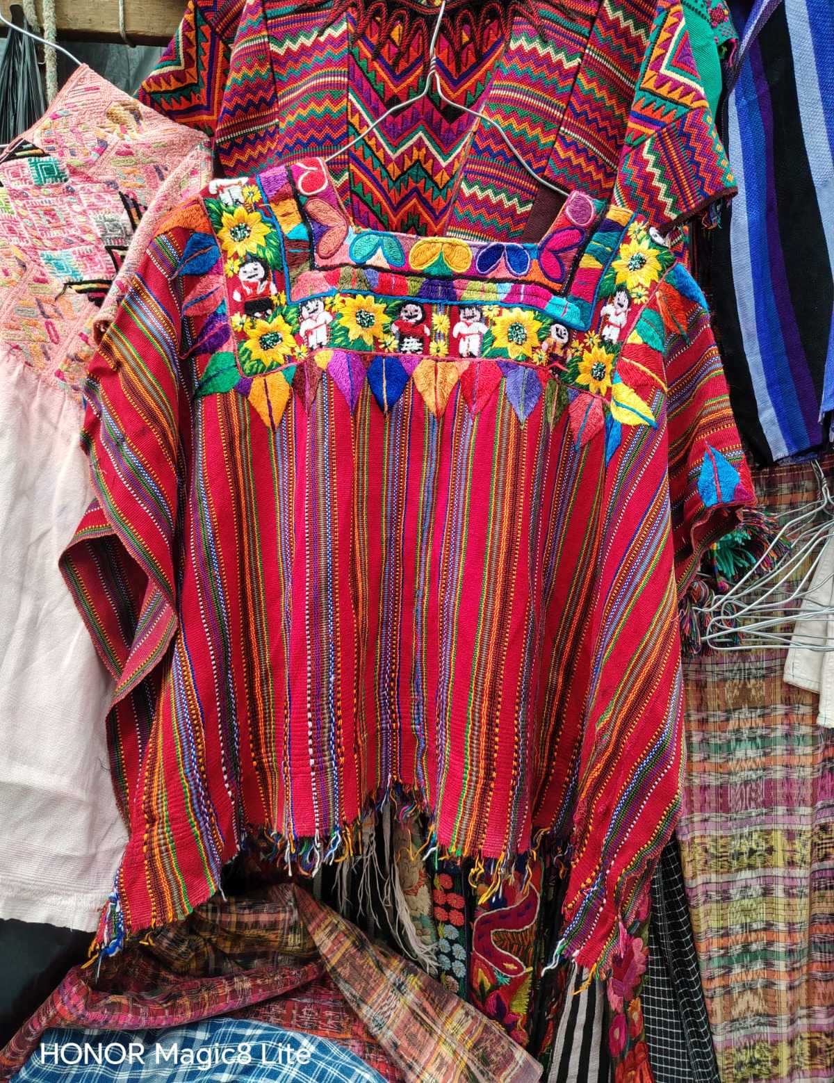 Red striped Patzun huipil #4-95