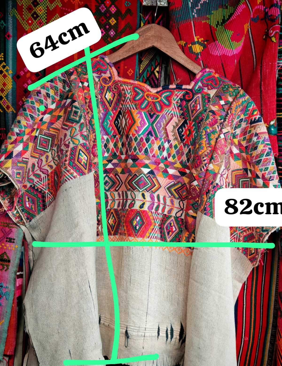 Colourful Geometric Chichicastenango Huipil #6-323