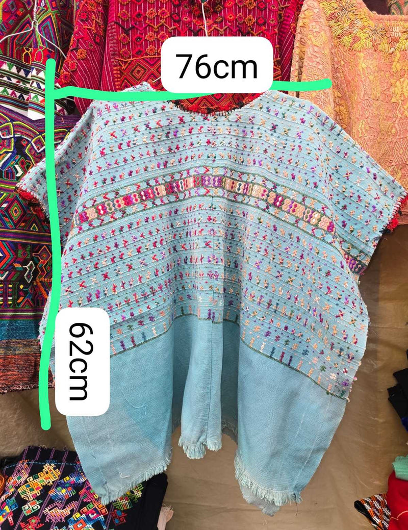 Sky blue San Lucas huipil #6-165