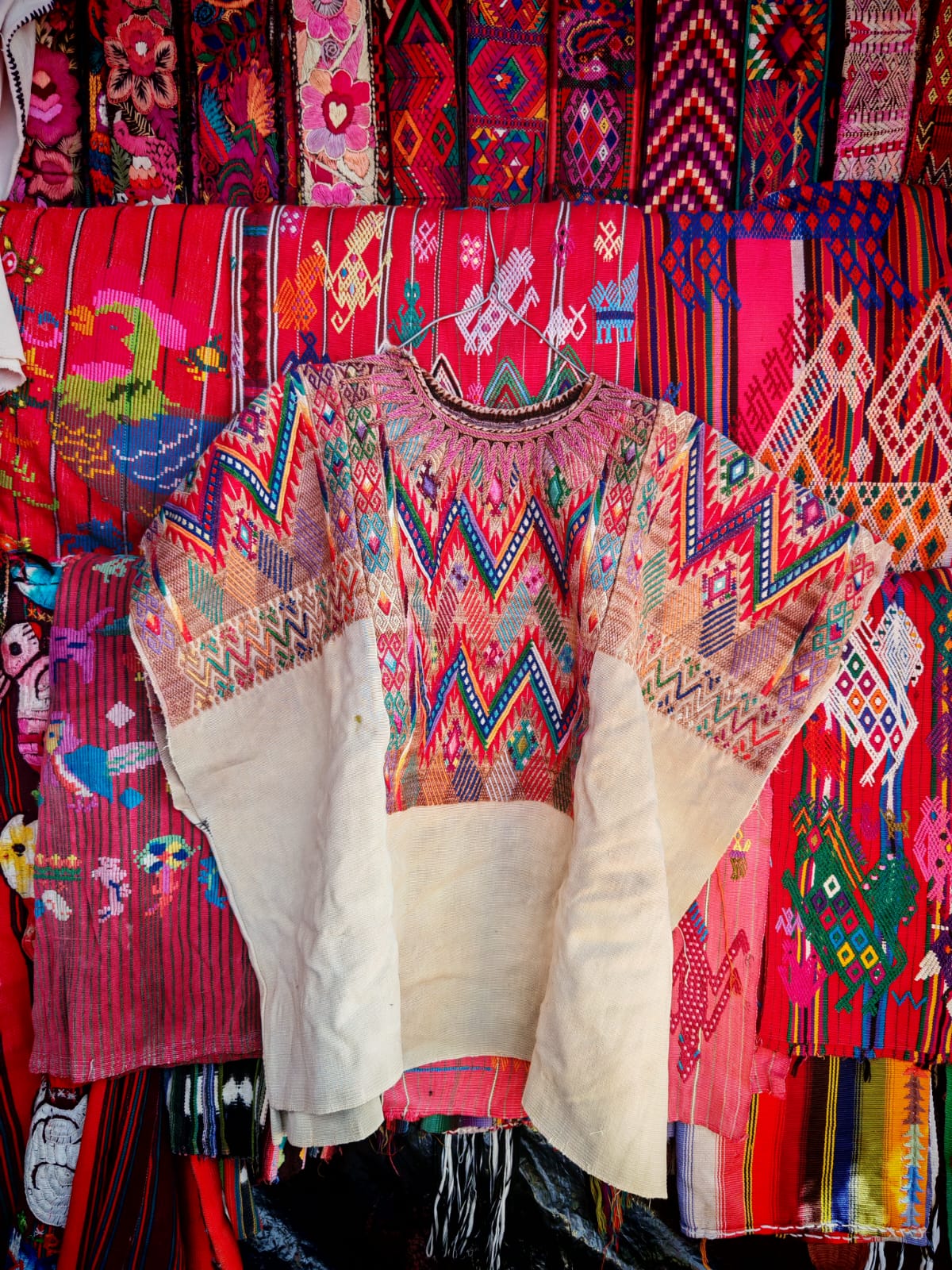 Huipil geométrico de Chichicastenango (reservado para Carmen)