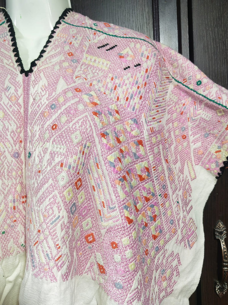 Pale pink Nahuala huipil #4-141