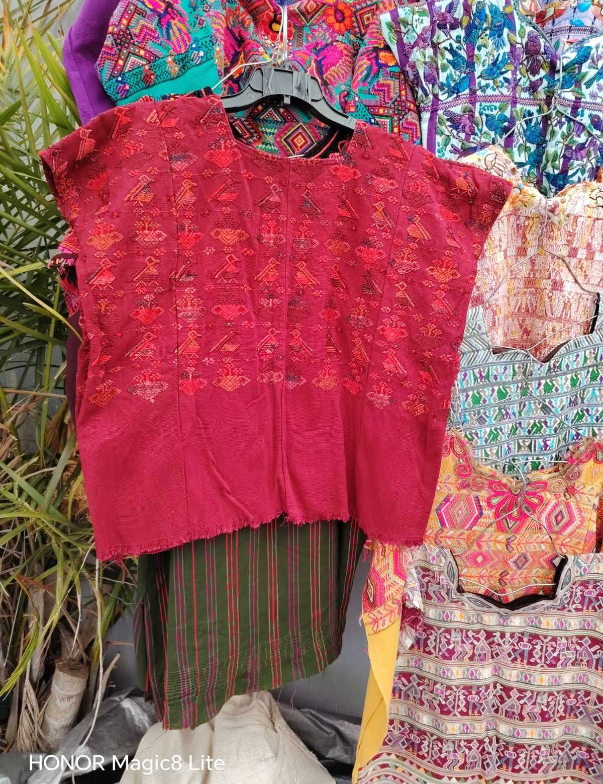 Cherry red San Lucas Toliman huipil #4-210