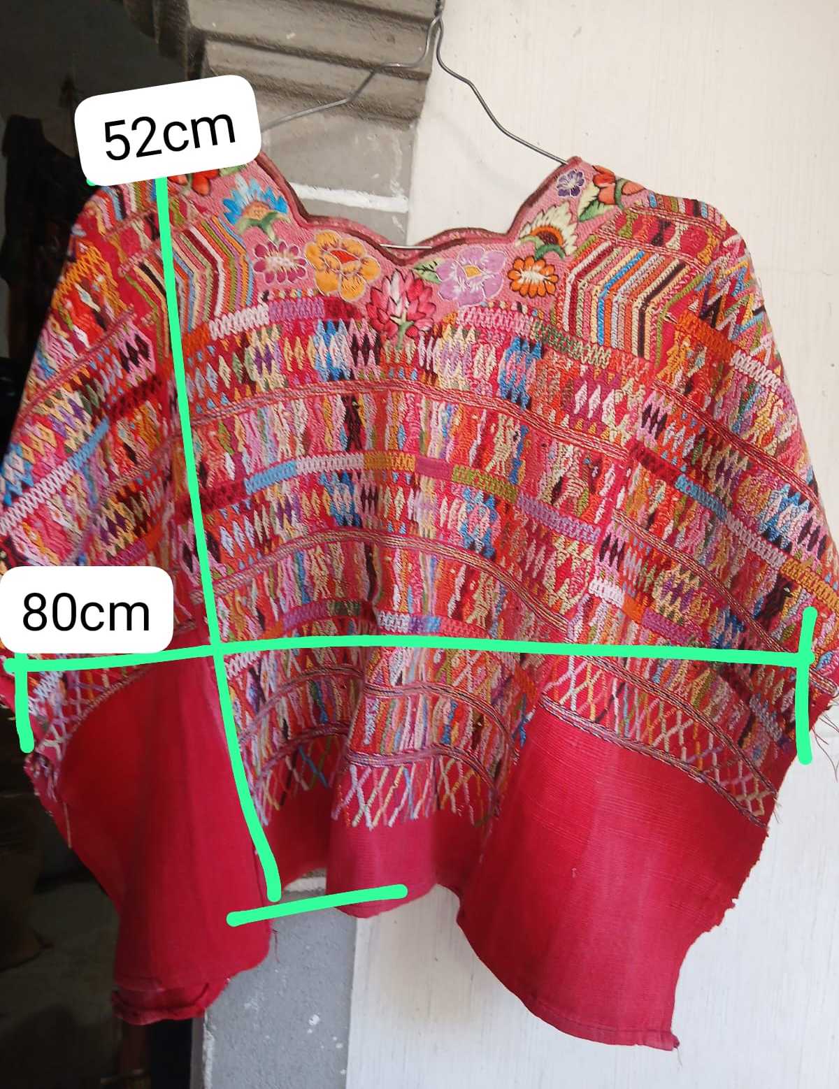 Huipil rojo de San Juan Cotzal (reservado para María)