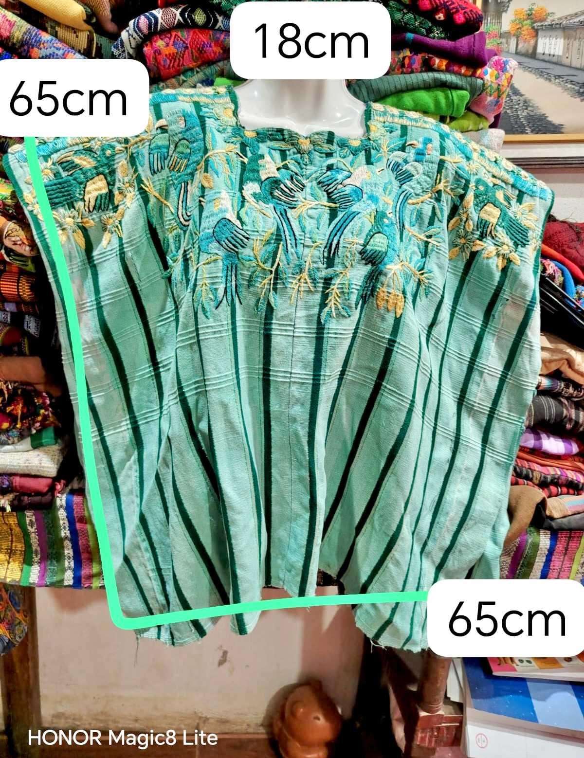 Mint Green Santiago Huipil #6-363