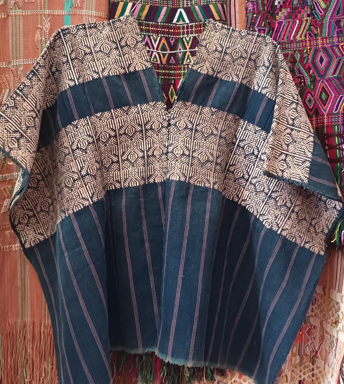 Embroidered Vintage textile huipil cushion