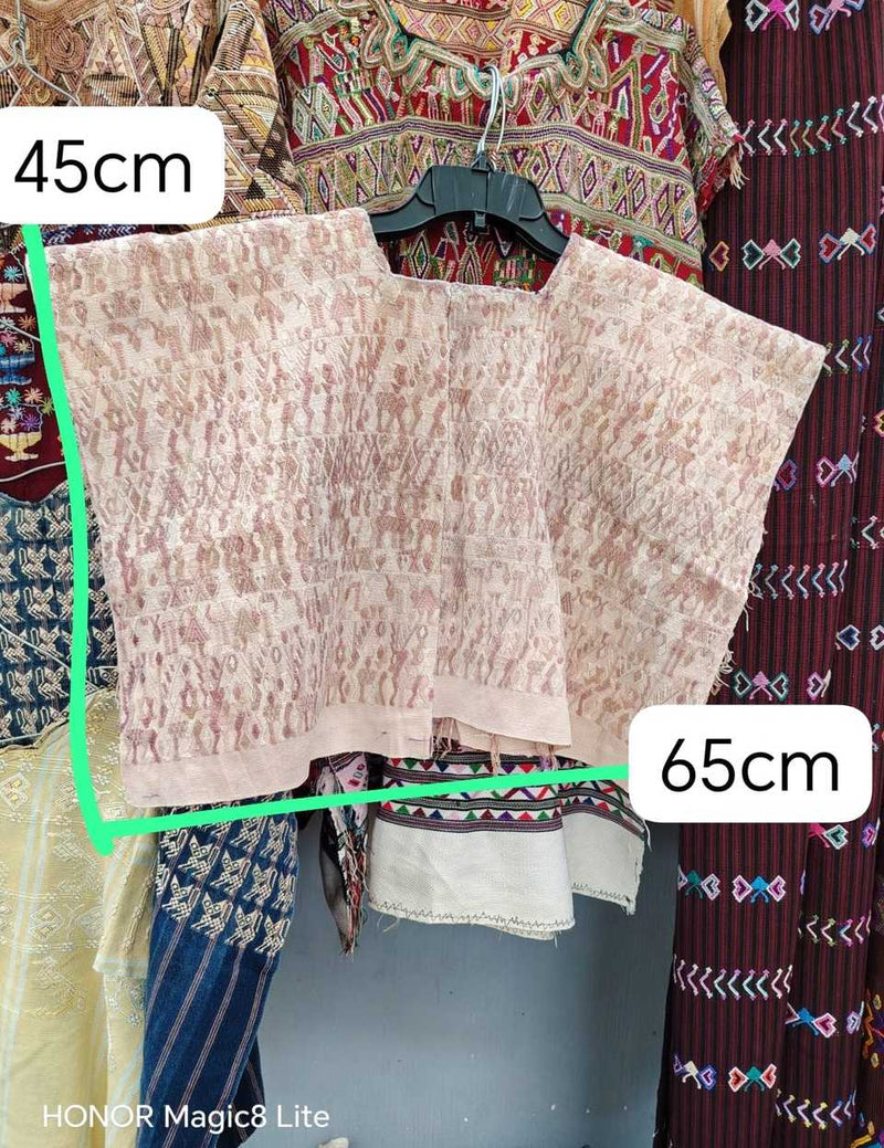 Beige Coban huipil #5-325