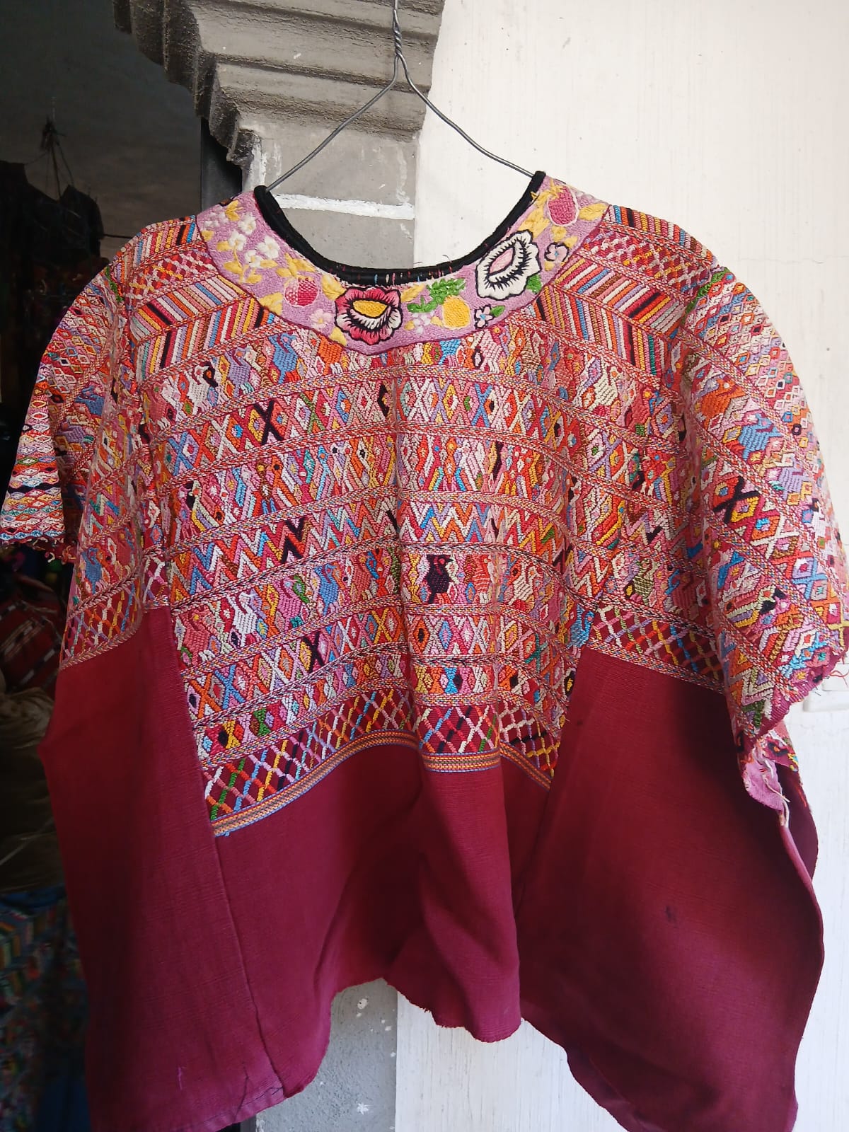 Huipil rojo de San Juan Cotzal (reservado para Cindy)