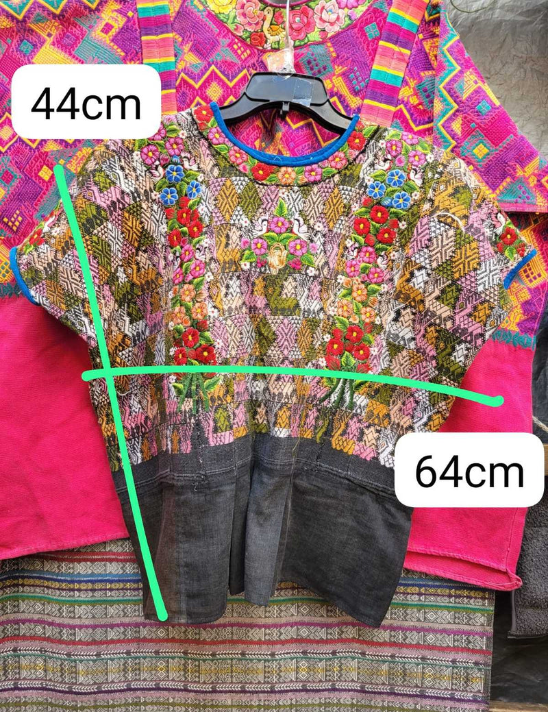 Floral Xela huipil #3-37