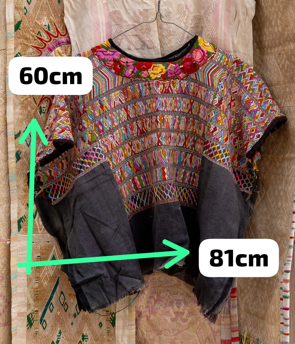 Floral neckline San Juan Cotzal huipil (reserved for Sarah)