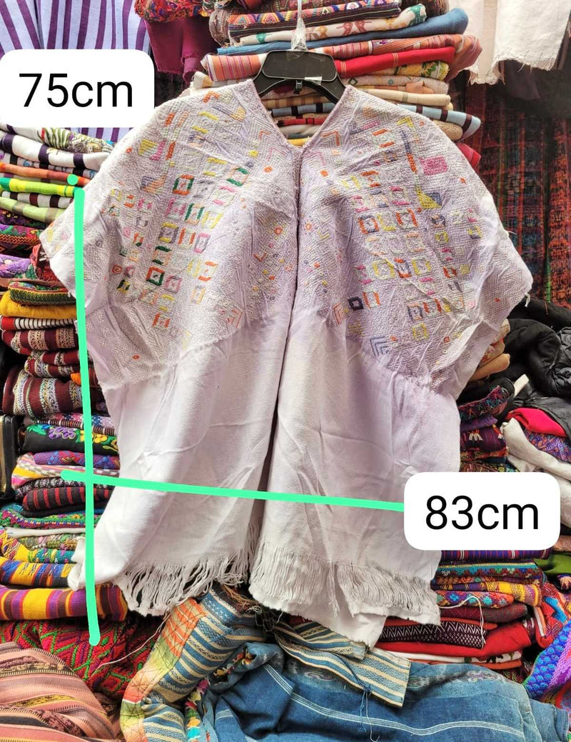 Pale lilac Nahuala huipil #3-44