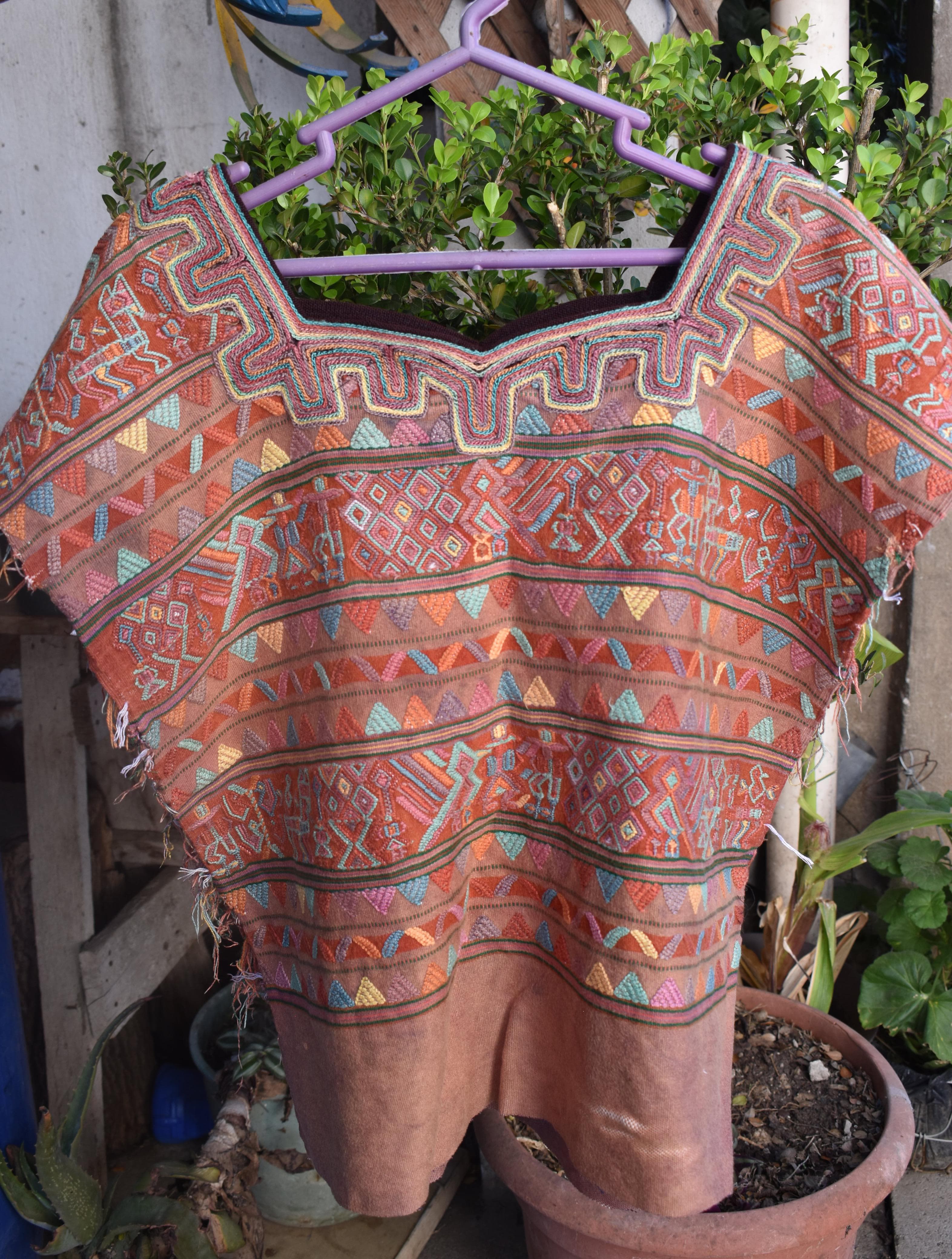 Vintage Guatemalan huipil textile