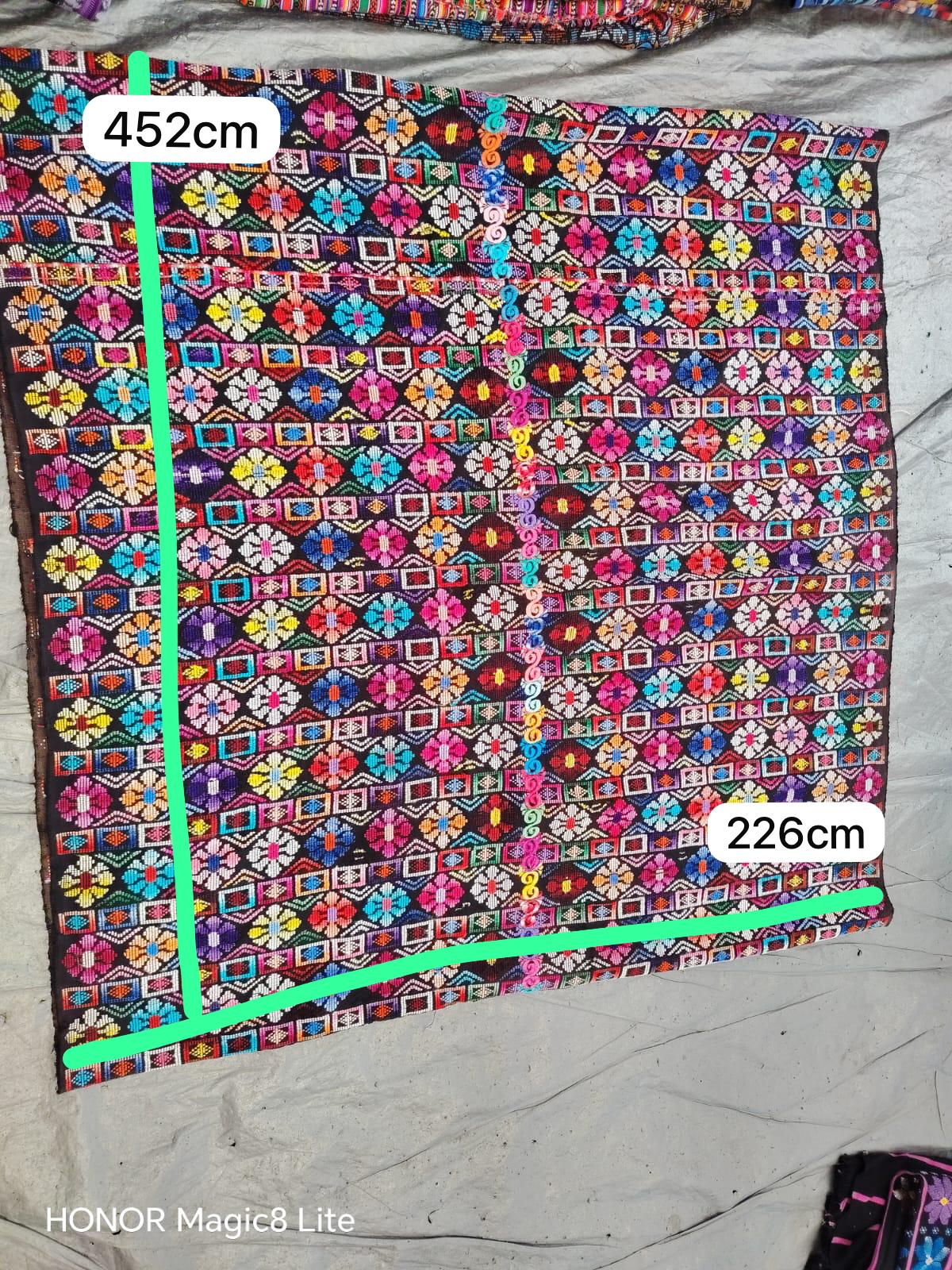 Colourful flowers Zunil corte #5-226