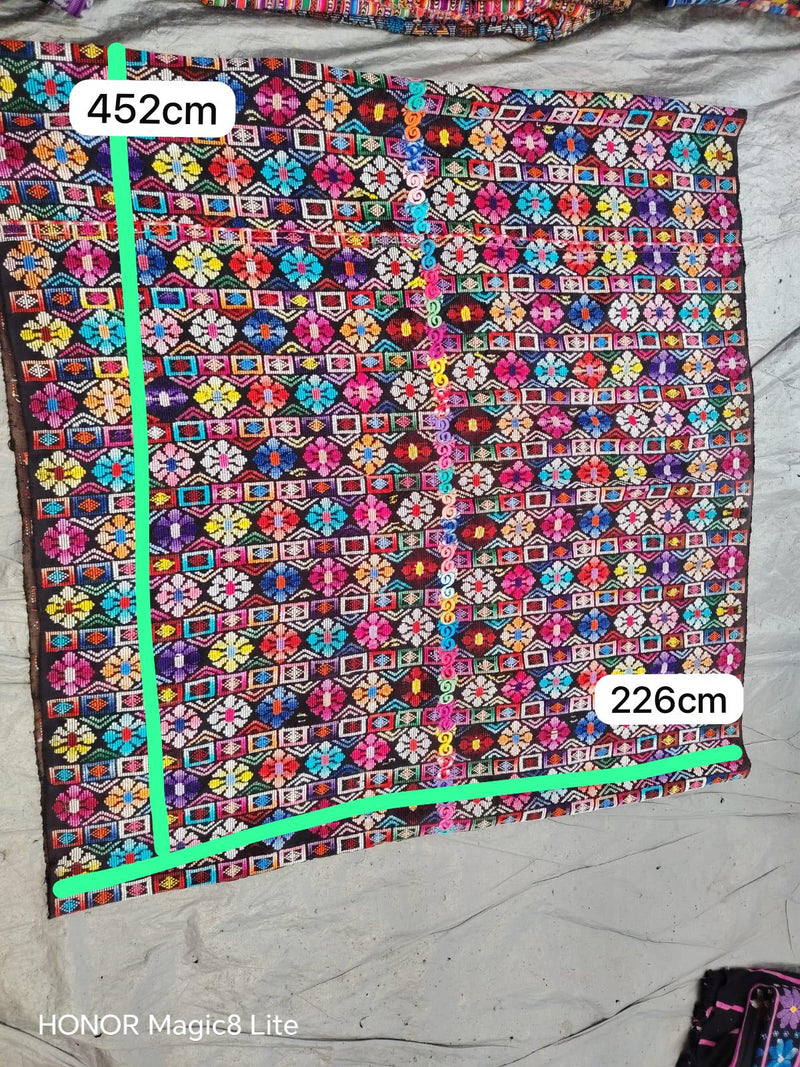 Colourful flowers Zunil corte #5-226