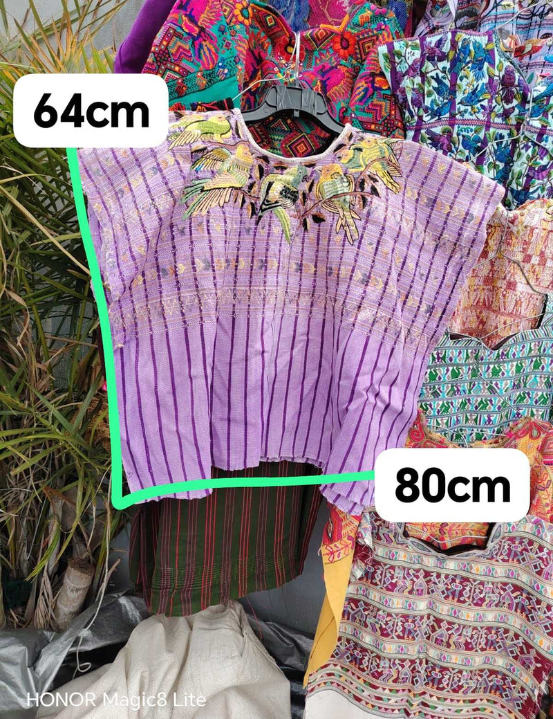 Lilac Santiago huipil #4-187