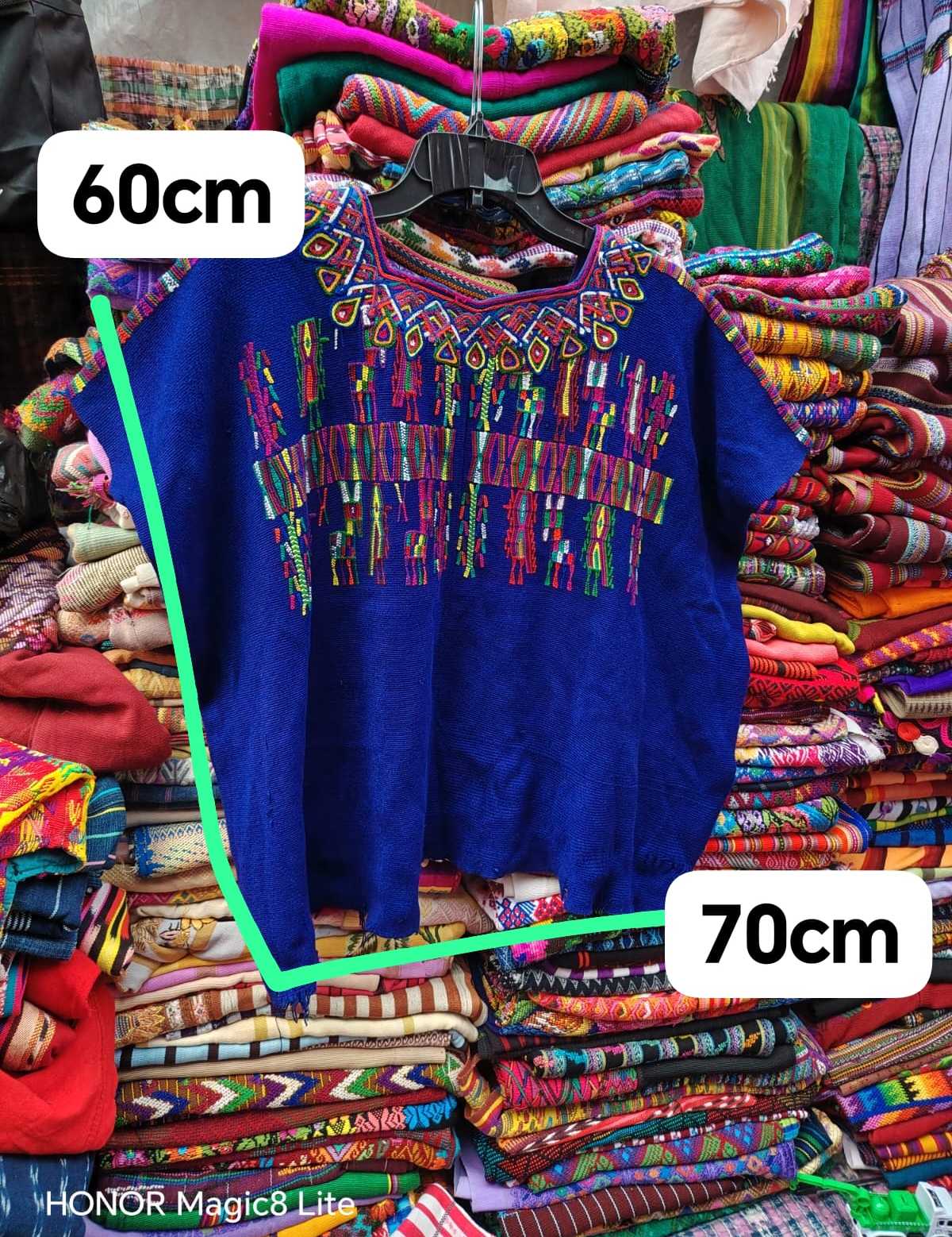 Royal blue Nebaj huipil #4-27