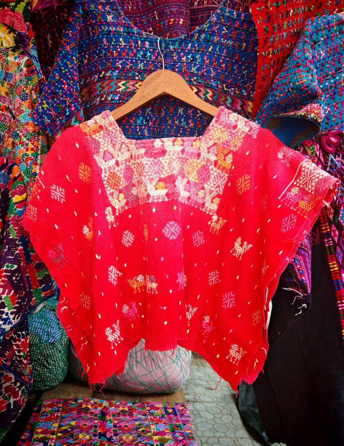 Red Coban huipil #6-37