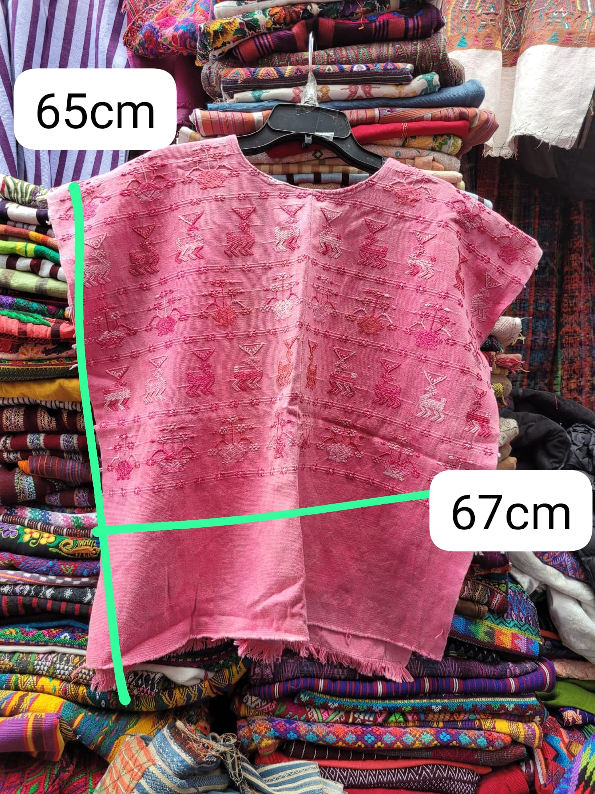 Pink San Lucas Toliman huipil for Margrit