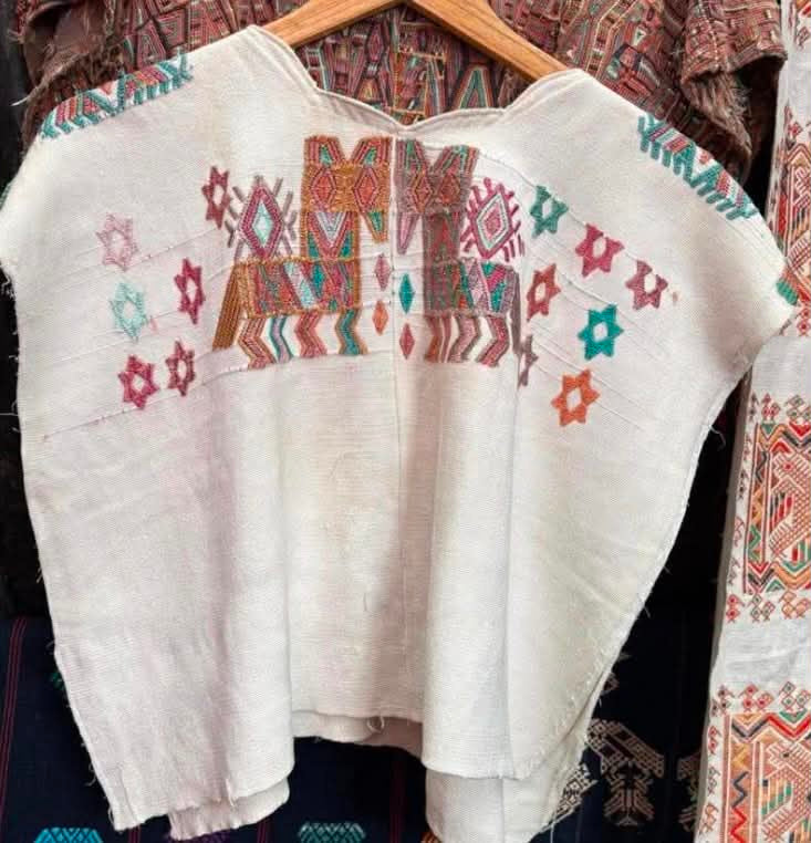 (Reserved for Sarah) White Chajul huipil