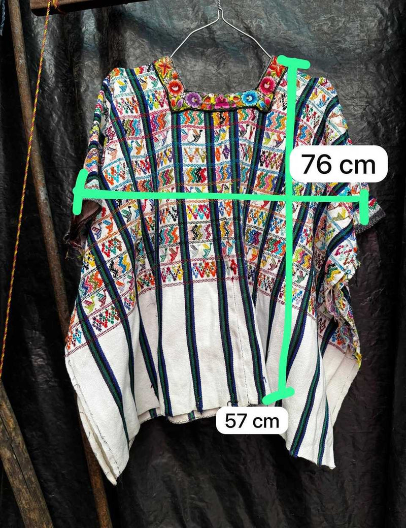 Colourful striped San Lucas huipil #5-80