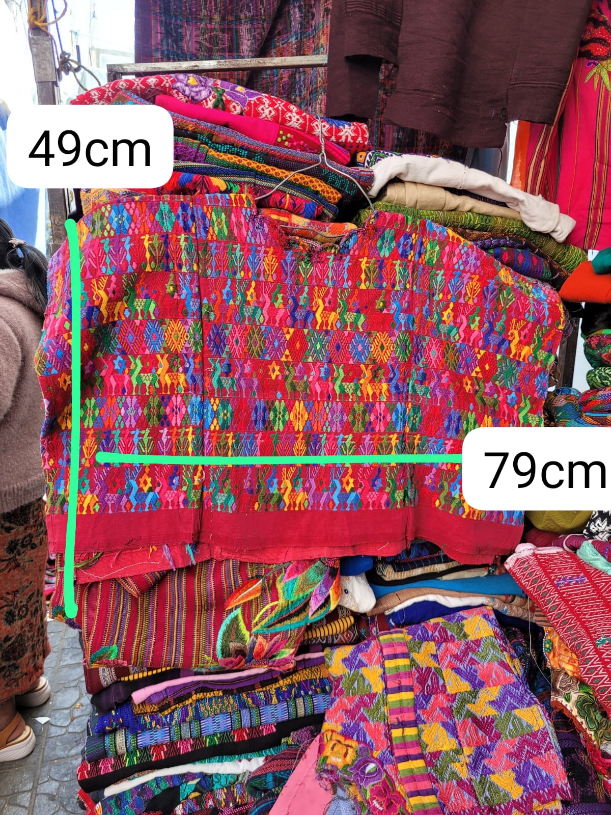 Red Coban huipil for Helen