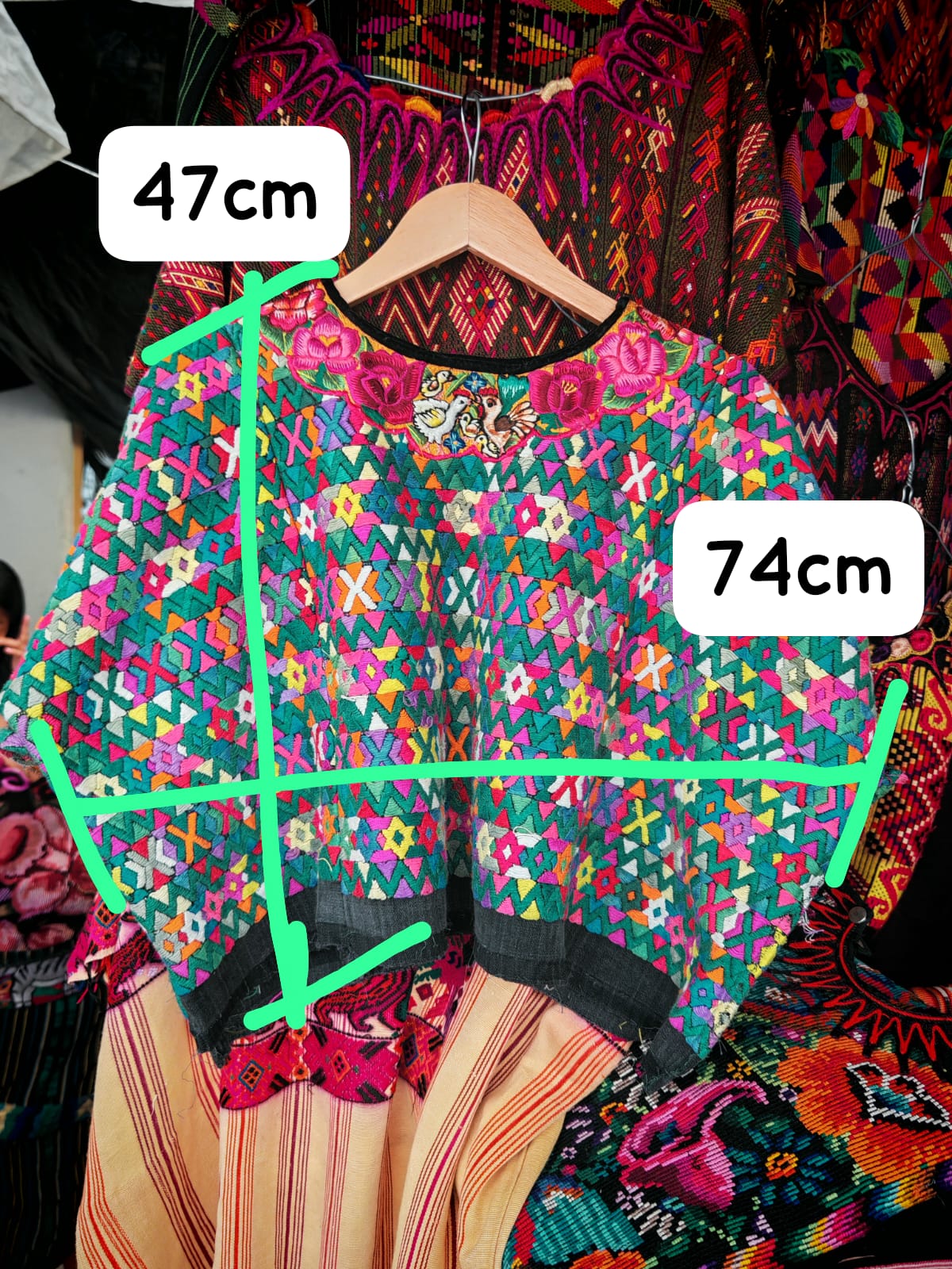 Colorful Tactic huipil for Sarah