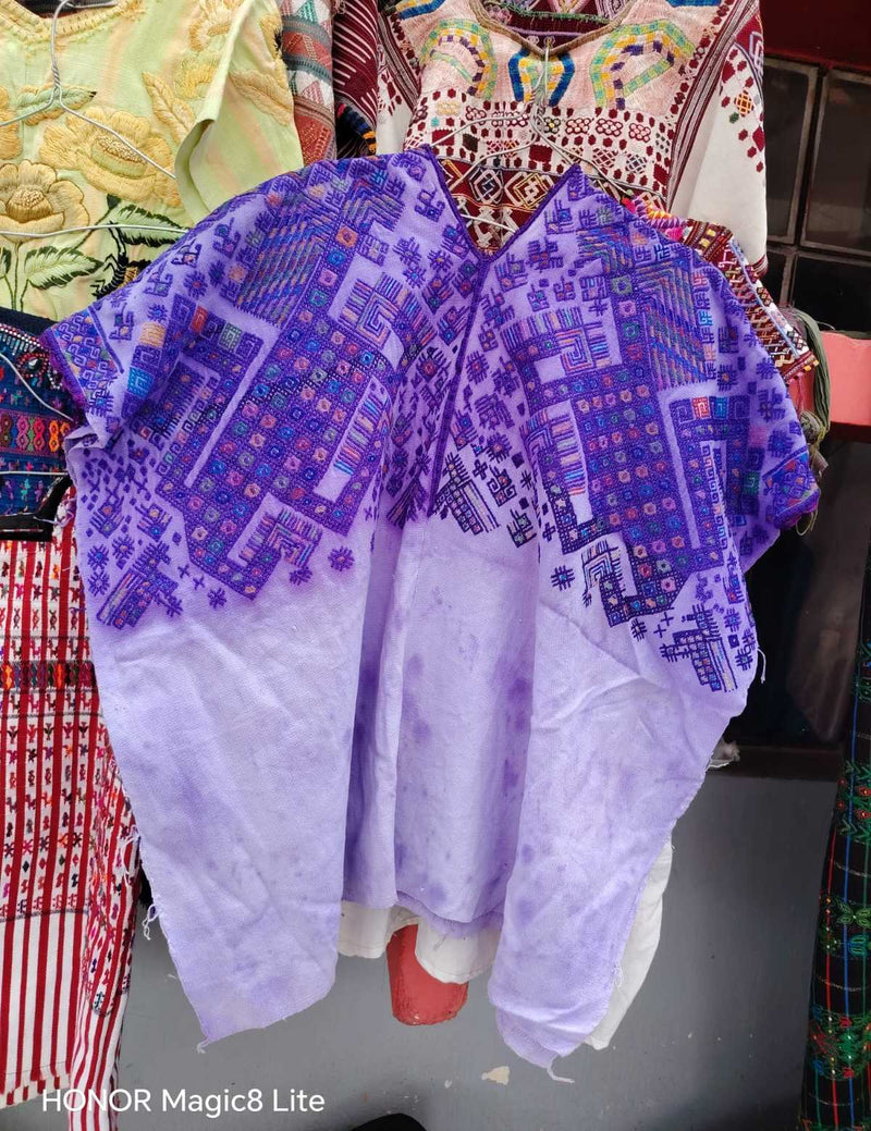 Purple Nahuala huipil #6-67
