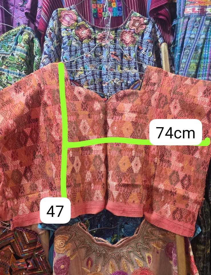 Coral Coban Huipil #1-23