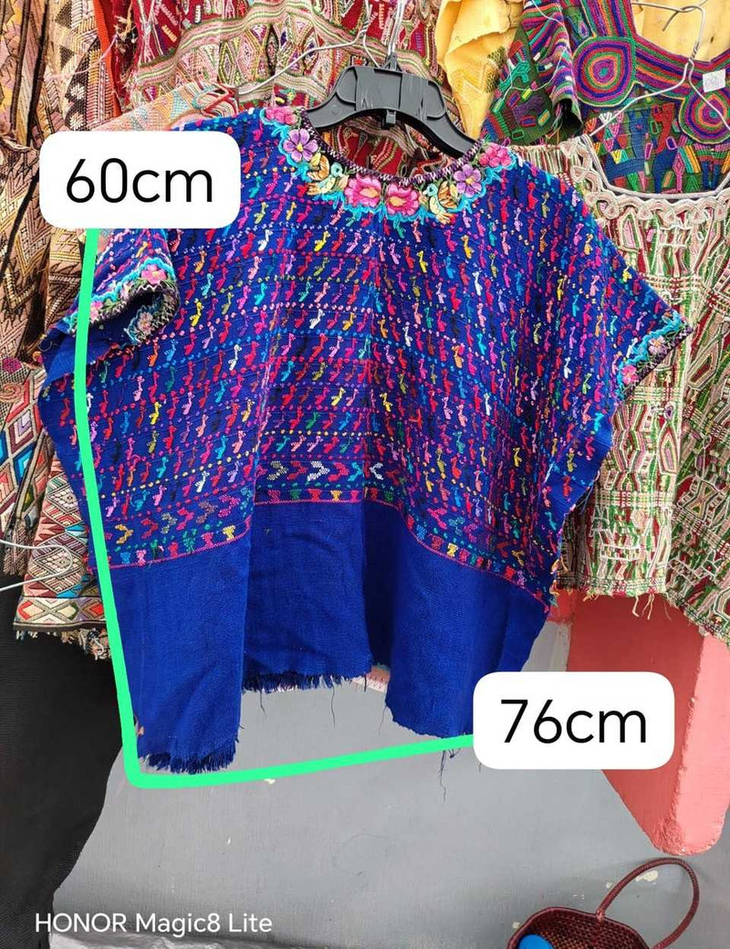 Royal blue San Lucas huipil #5-64