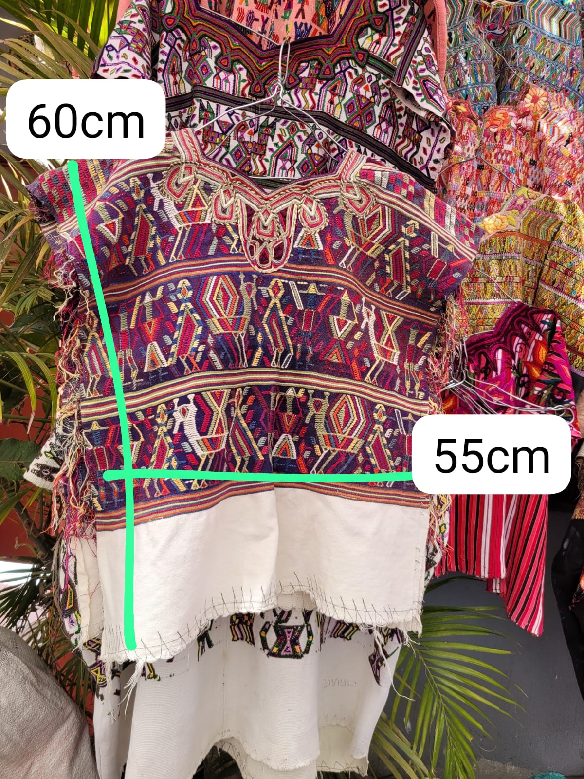 Red and blue Nebaj huipil for Anne