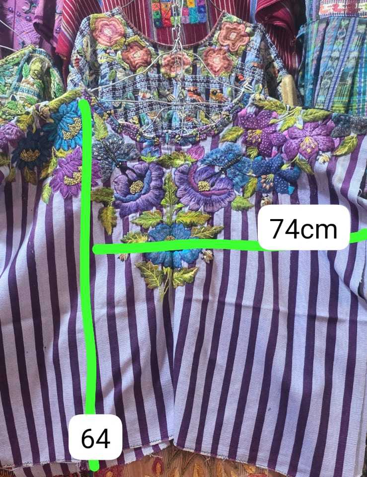 Lilac Santiago Huipil #1-32