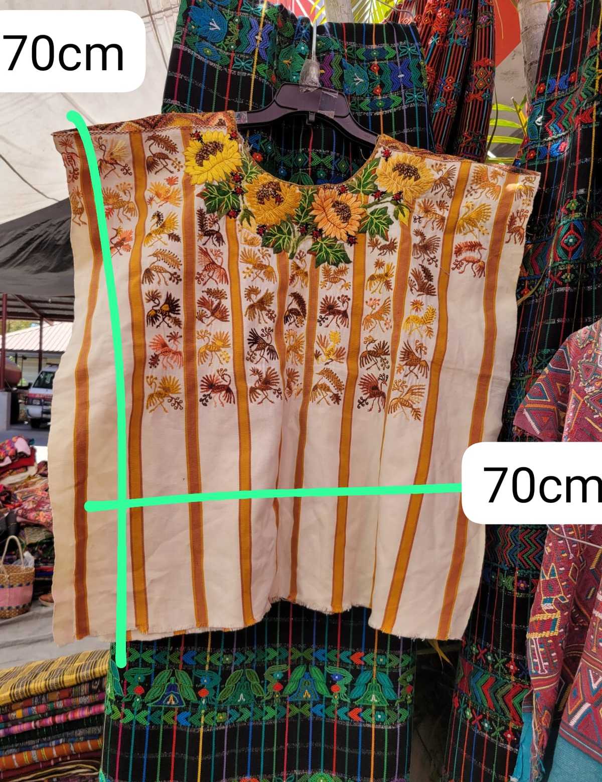 (Reserved for Allison) Terracotta Santiago huipil #3-58