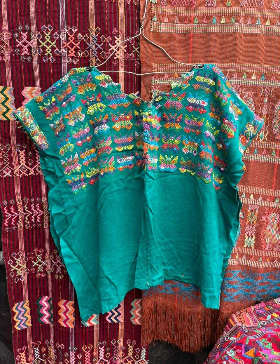 Turquoise Nahuala huipil #5-383