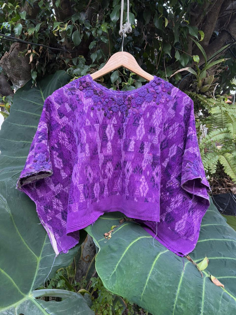 Purple Coban huipil for Sarah K